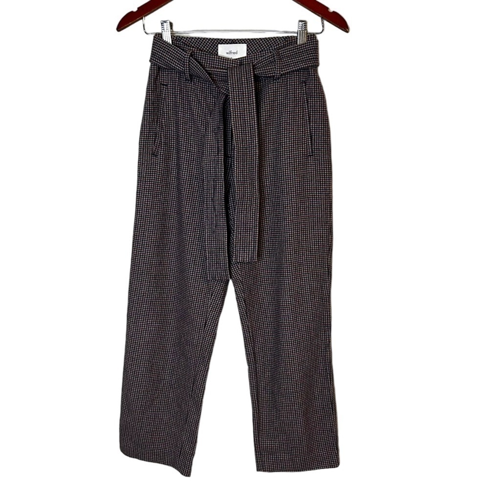 Aritzia Wilfred Tie-Front Wool Pant